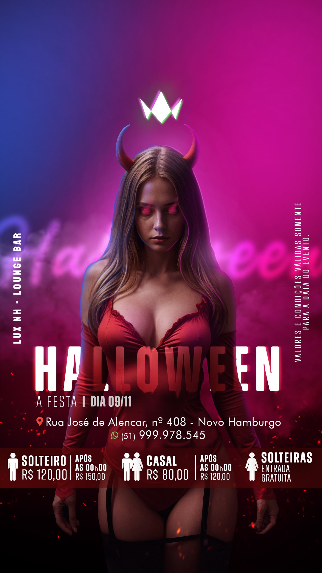 09 de Novembro - Evento de Halloween