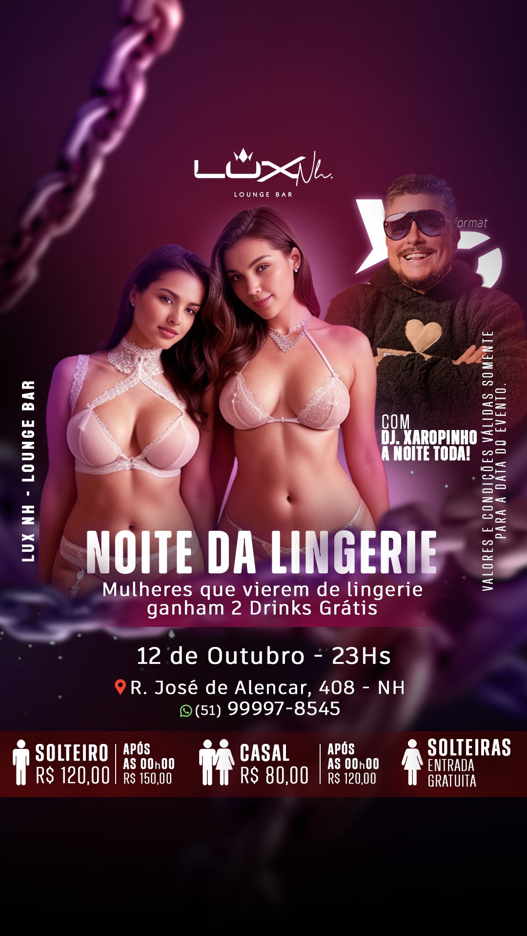 DJ Xaropinho - Evento na Lux Lounge Bar